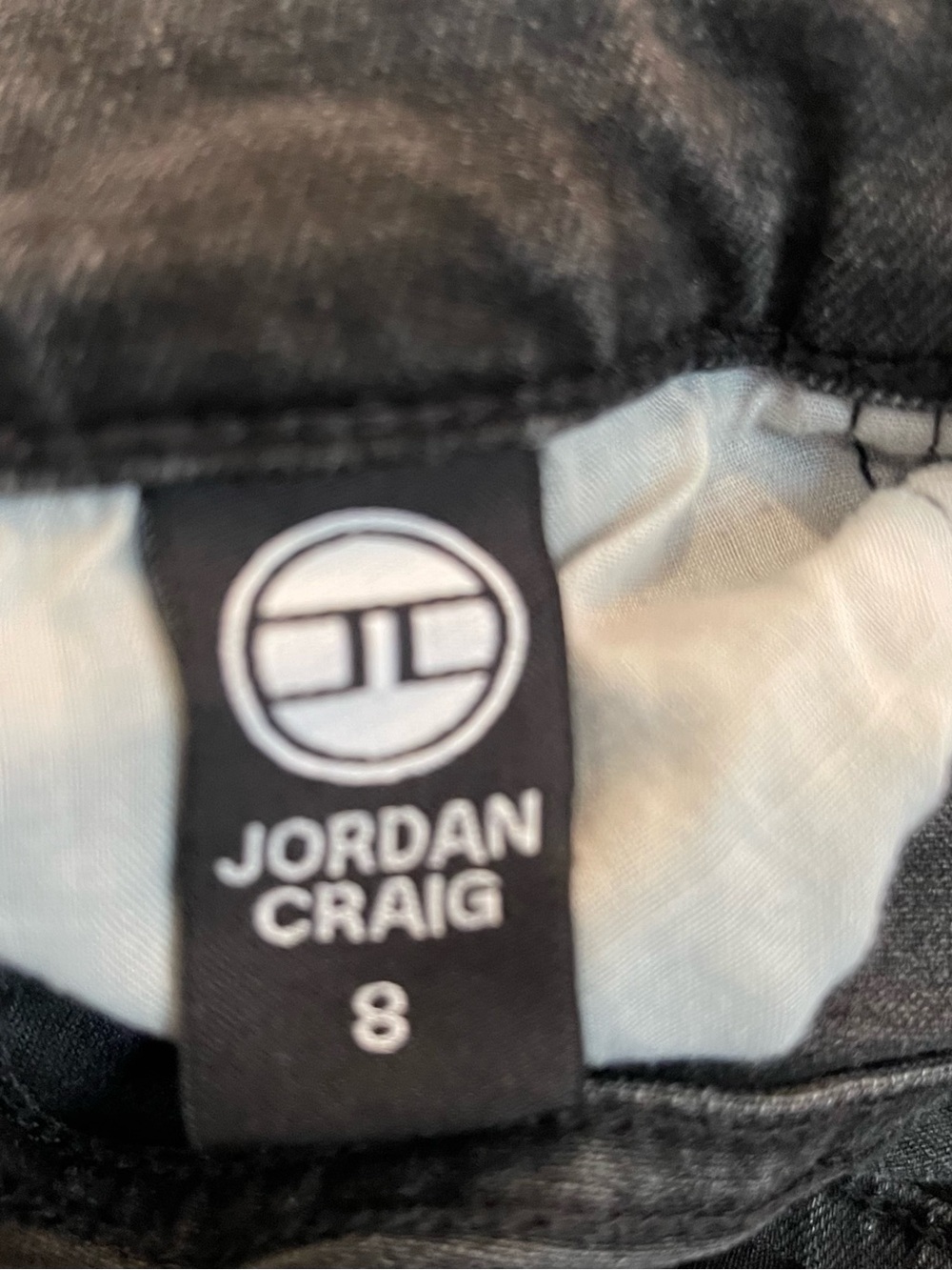 Jordan Craig Black Slim Jeans with White Logo Tag
